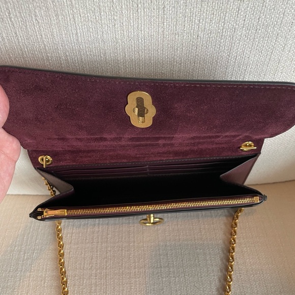 Mulberry Amberley Clutch crossbody in Burgundy - Picture 10 of 14